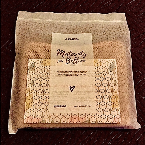 AZMED MATERNITY SUPPORT BELT ADJUSTABLE SAFETY BINDER COMFY VELCRO CLOSURE - Picture 3 of 4